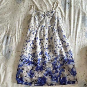 Compagna Blue Floral print strap dress